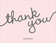 Light Pink Marker Thank You Note Cards Image 3 of 3